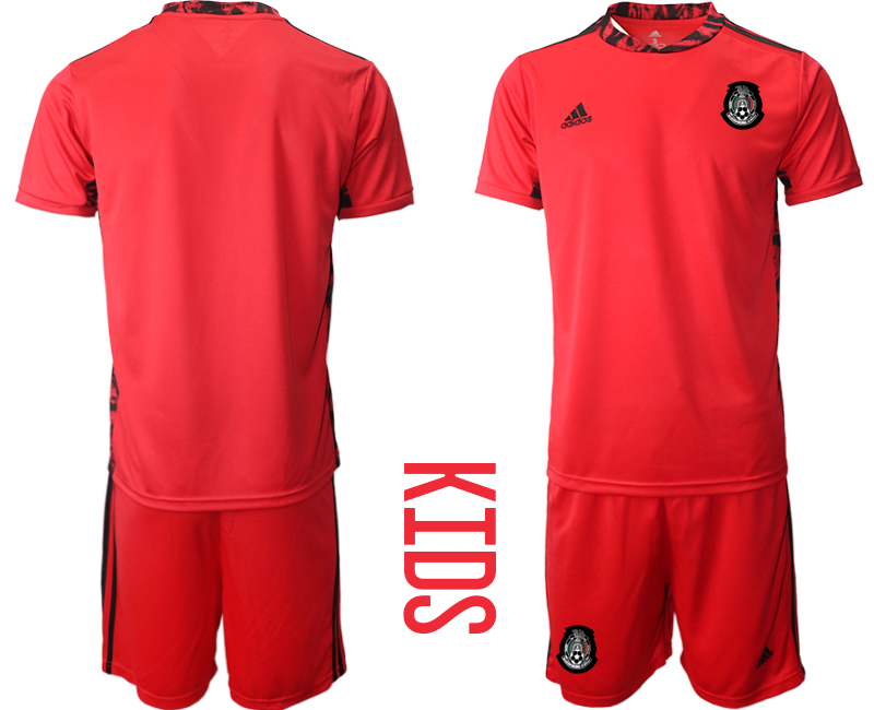 Youth 2020-2021 Season National team Mexico goalkeeper red Soccer Jersey->mexico jersey->Soccer Country Jersey